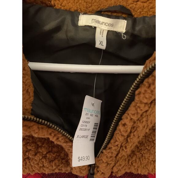 NWT Maurice’s Buffalo Plaid Vest Size XL - Picture 2 of 10